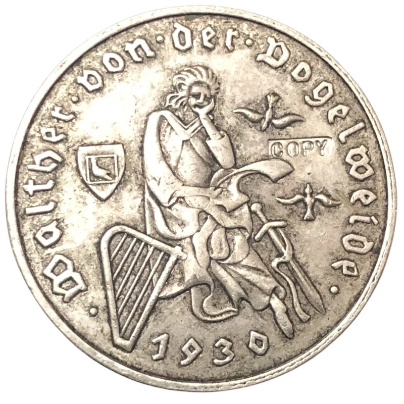 

1930 Germany 3 Reichsmark Walther von der Vogelweide