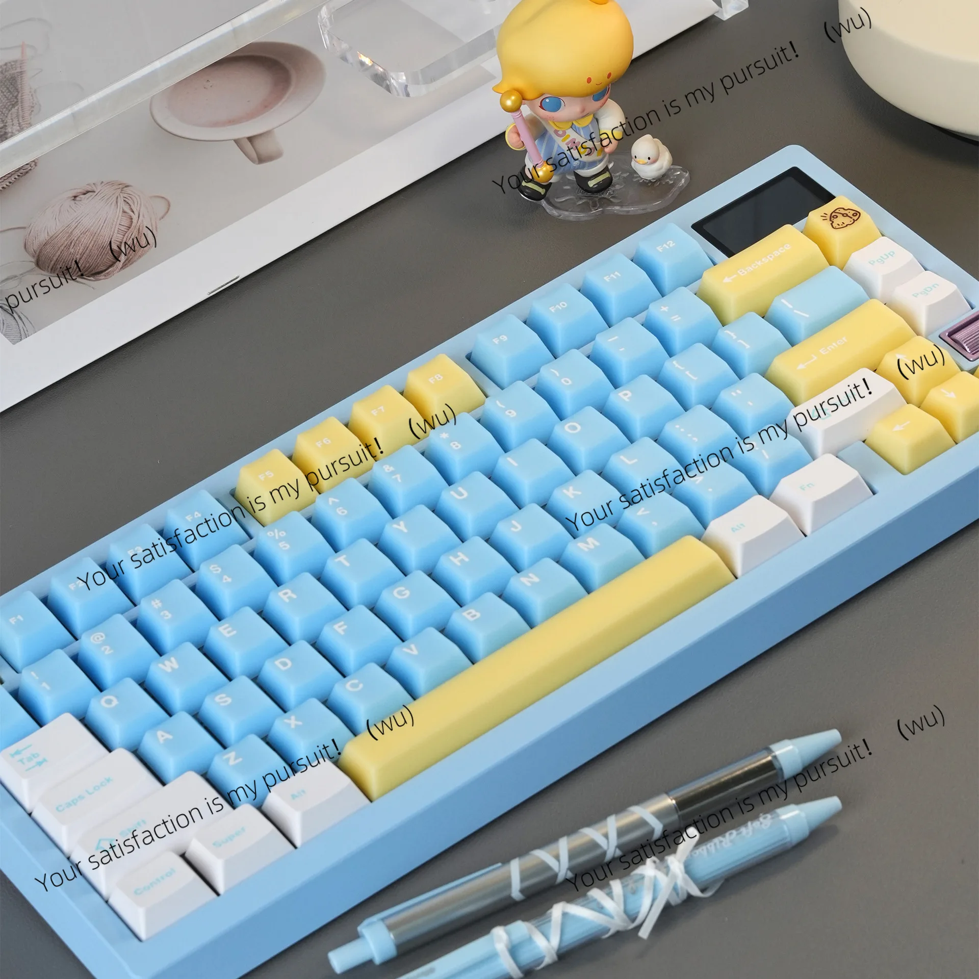 Keycap 216 key core design full set, PBT two-color injection molding mechanical keyboard cap engraving