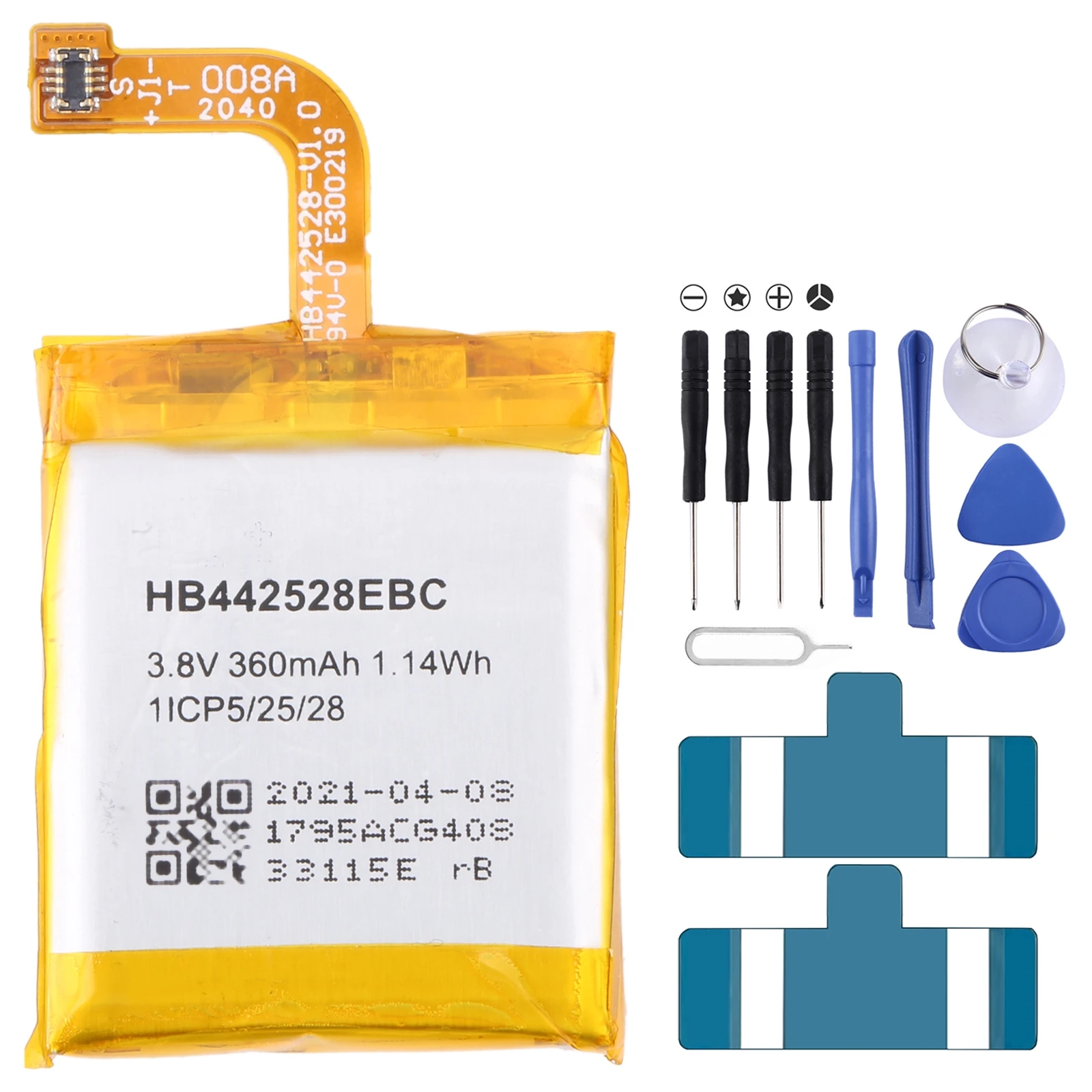 300mAh HB442528EBC Battery Replacement for Huawei Watch 1