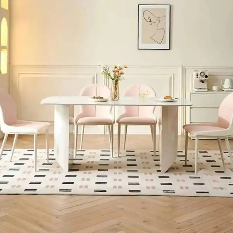 

Свадебные письменные обеденные столы, квадратные итальянские белые современные кухонные обеденные столы, набор мебели для гостиной Mesas De Comedor