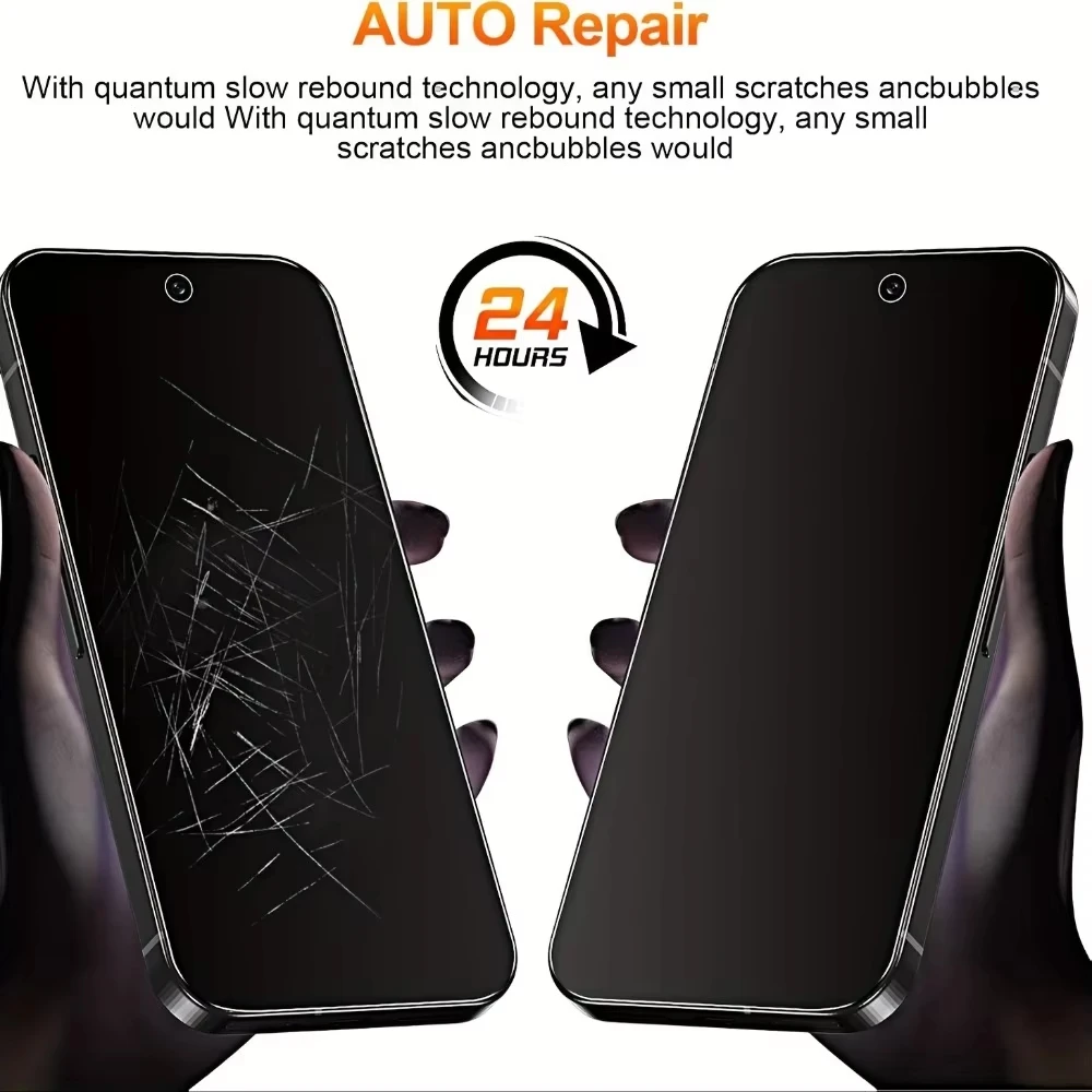 1-5PCS For iPhone 17 Pro 16 14 13 12 11 15 Pro Max Plus Air XR XS Max Privacy Hydrogel Screen Protector Film Anti-peep Anti-spy view 2