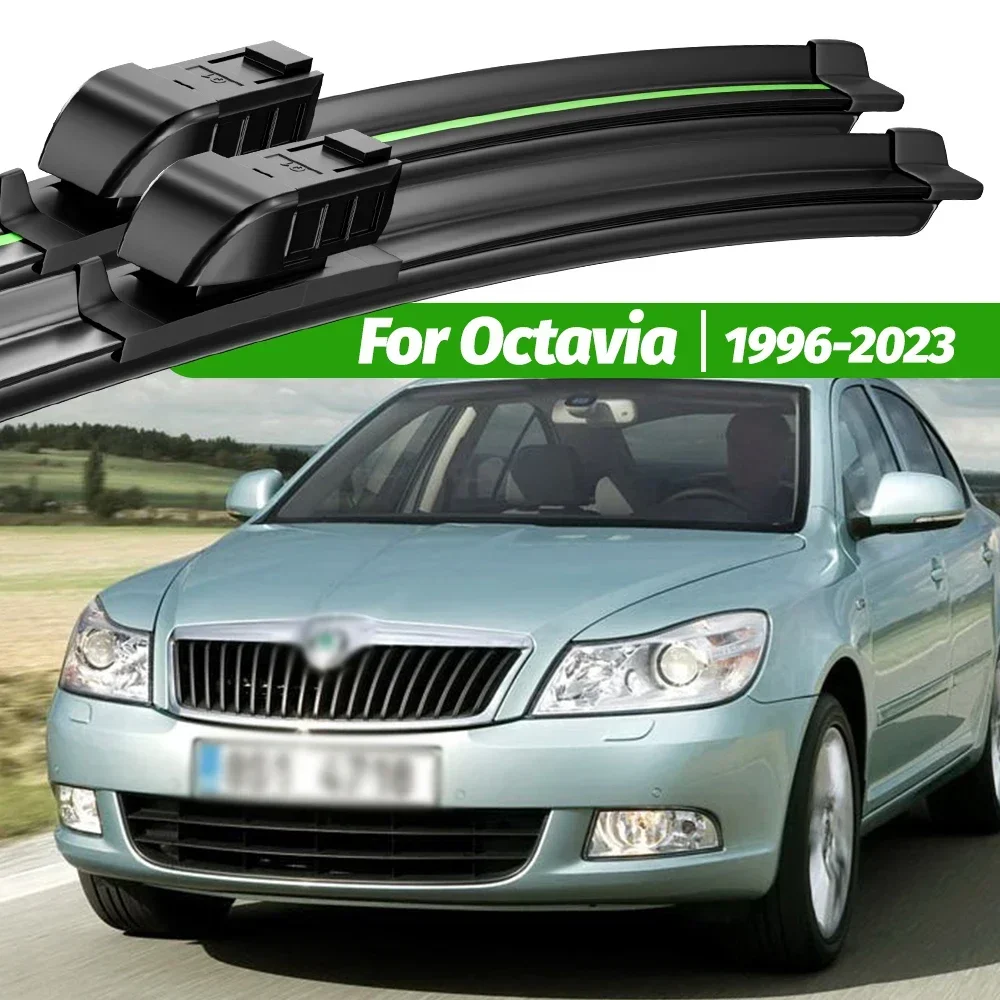 

For Skoda Octavia MK1 MK2 MK3 MK4 1996-2023 2pcs Front Windshield Wiper Blades 2004 2013 2017 2019 Windscreen Window Accessories