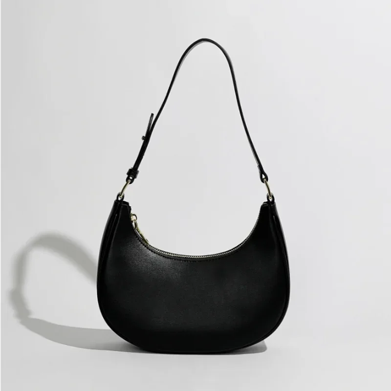 Women's Bags 2024 New Style Shoulder Half-moon Armpit Bag Portable Niche Bag for Women