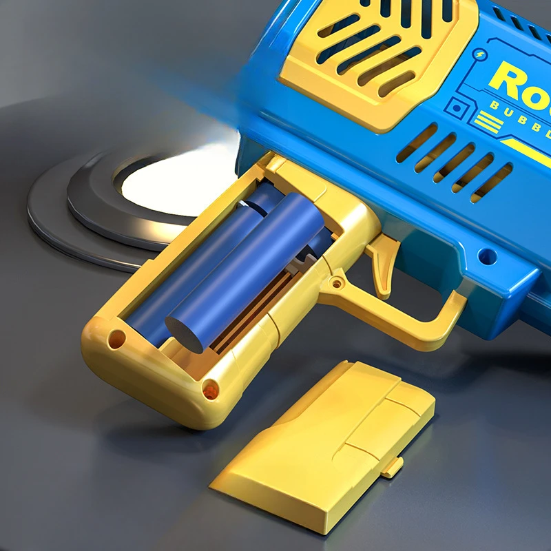 거품 귀여운 어린이 개틀링 40 홀 공간 조명 버전 장난감 울트라 긴 내구성 버블 건 야외 재미 스포츠 장난감 취미