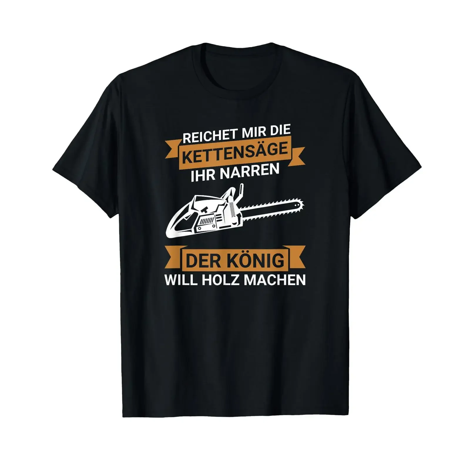 Camiseta Masculina Vintage Lavada com Estampa de Motosserra e Motosserra Elétrica, Confortável, Gráfica, Moderna e Estilosa