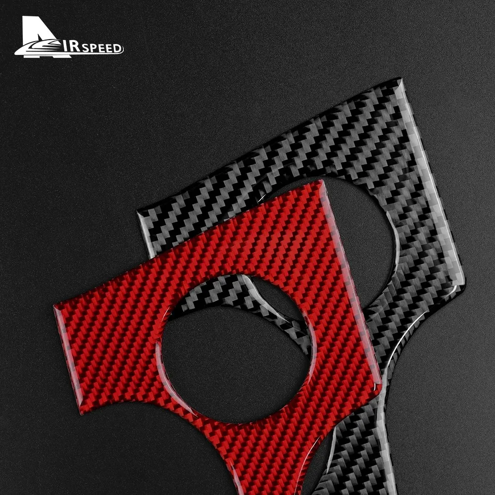 For Porsche Panamera 2010 2011 2012 2013 2014 2015 2016 Real Carbon Fiber Sticker Headlight Switch Key Hole Frame Interior Trim