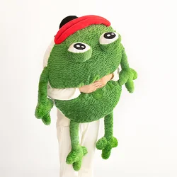 Lovely Big Mouth Frog Plush Toy Soft Stuffed Animal Kawaii Hat Big Eyes Anime Doll Baby Hug Pillow Children Boy Birthday Gifts