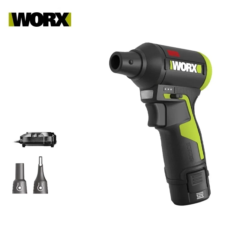WORX WU094 12V Stepless Speed ESD Safe Brushless Lithium Cyclone Duster Blower Turbo Fan Efficient Cleaning Tool