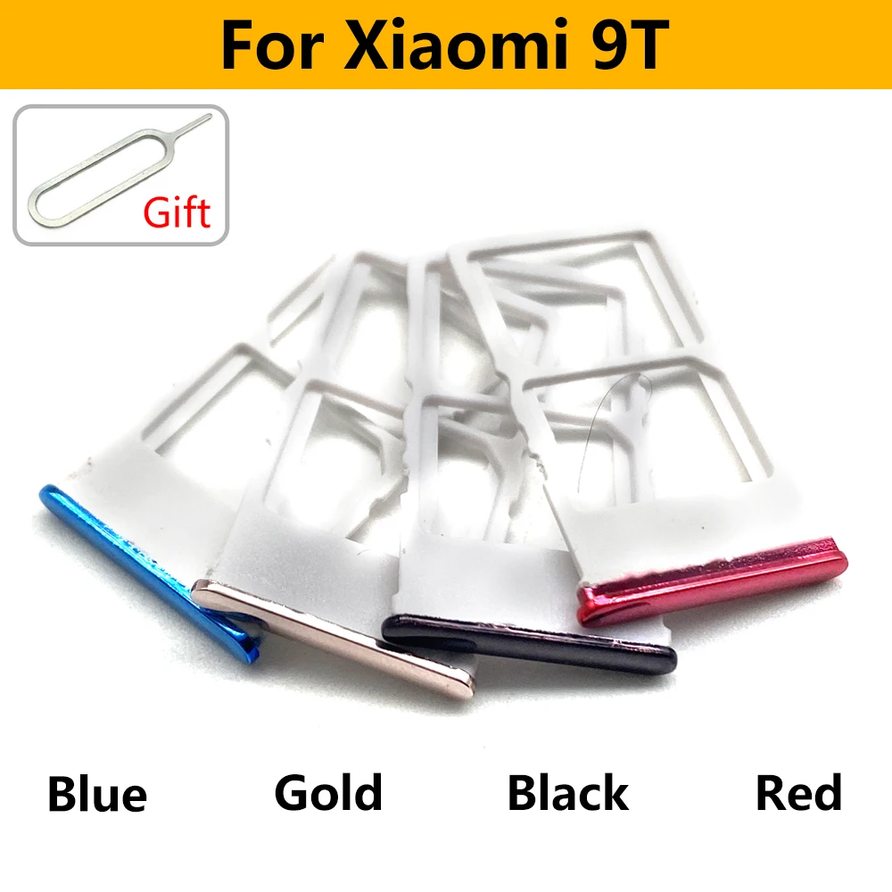 NEW Replacement SIM Card Chip Slot Drawer SD Card Tray Holder Adapter Accessories For Xiaomi Mi 9T Mi 9 Mi 9 Lite + Pin