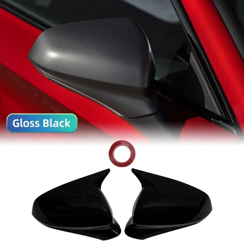 

For SEAT Leon Cupra Formentor 2020-2024 Side Mirror Cover Cap ABS Plastic Glossy Black Car Exterior Accessories