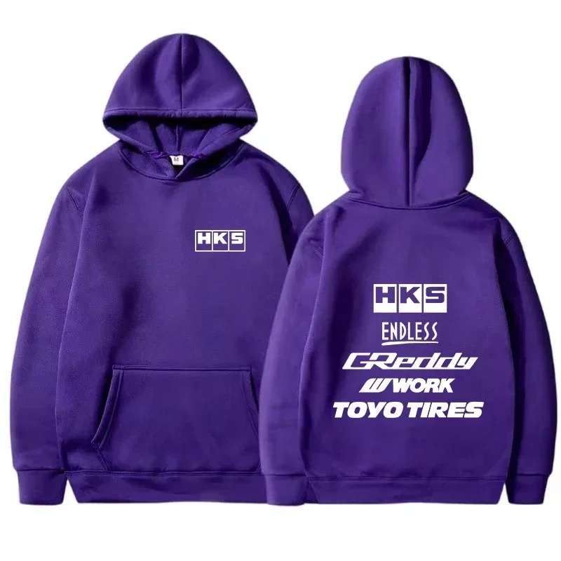 2026 Herren Mode Coole Hoodie Japan JDM Modifiziertes Auto HKS ENDLESS Kapuzenpullover für Männer und Frauen Vintage Casual Sweatshirt Langarm Pullover – Detail 7