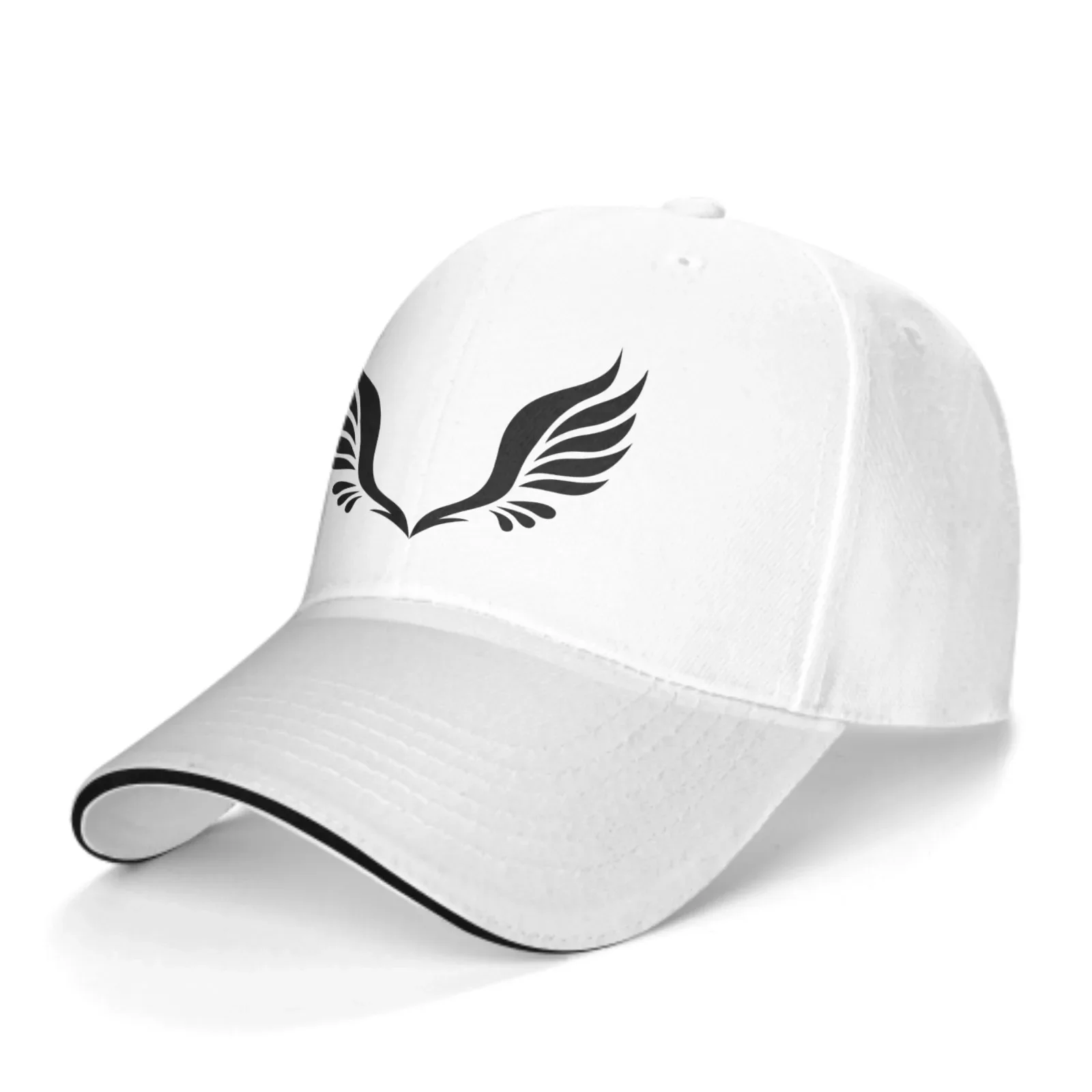 Wing Adjustable Women Men Back Closure Caps Washed Sandwich Caps Sports Outdoor Baseball Hat