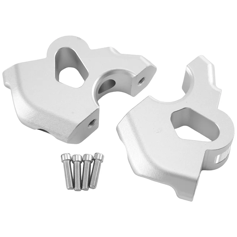

Exquisite-Motorcycle Handlebar Riser Drag Handle Bar Clamp Extend Adapter For BMW R1300GS R 1300 GS 2024- Parts Accessories (Sil