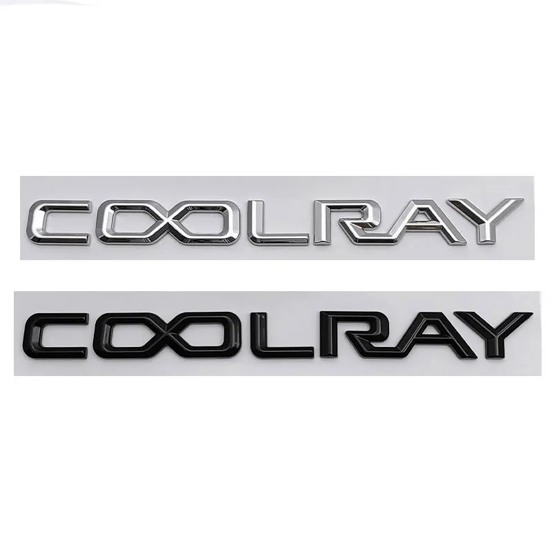 For Geely coolray refitted car stickers ABS black personalized letters logo rear boot label trunk tail stickers side door parts