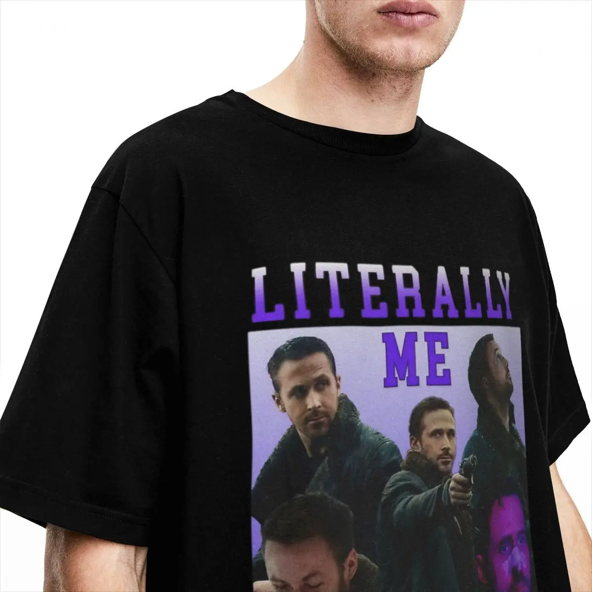 Literally Me Ryan Gosling Bootleg Shirt Accessories Men Women's Pure Cotton Casual Round Collar Retro Tees Short Sleeve Clothes