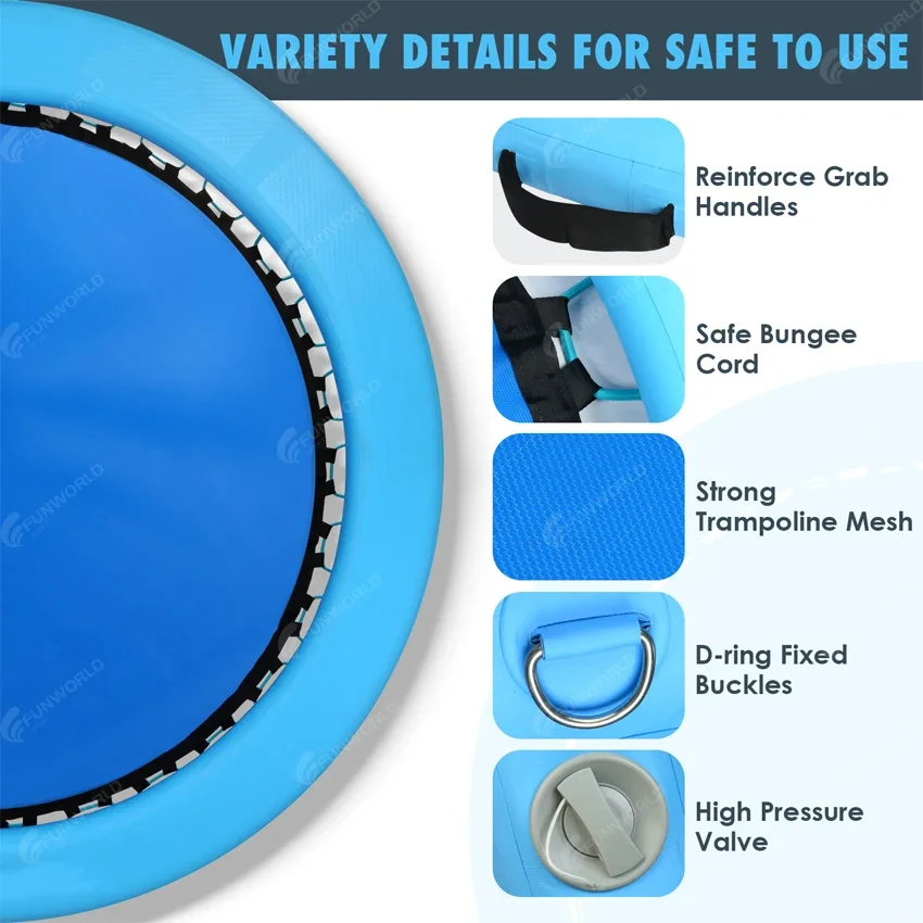 Picture 4: Hammock Inflatable Pool Float With Air Pump Premium Swimming Pool Lounger Multi-Purpose Pool Hammock