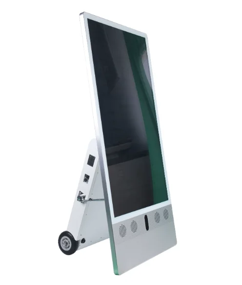 Poster billboard LED advertising machine LCD billboard hand-pushed movable 43-inch LCD screen