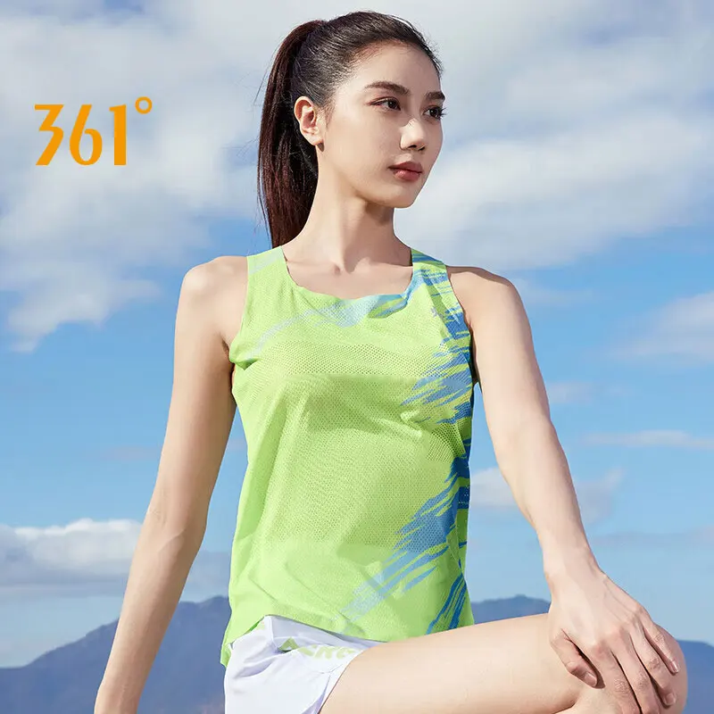 361 Degrees Women\'s Vest Sports Summer Running Marathon Quick-drying Fitness Breathable Training Sleeveless Light Top 662422502