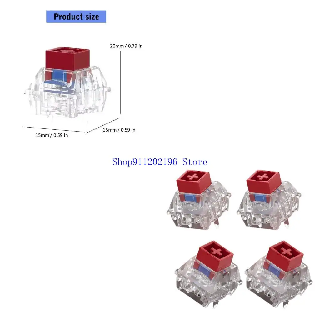 

P82A Keyboards Switches Metal Plastic with Backlit 4PCS for Multiple Platform