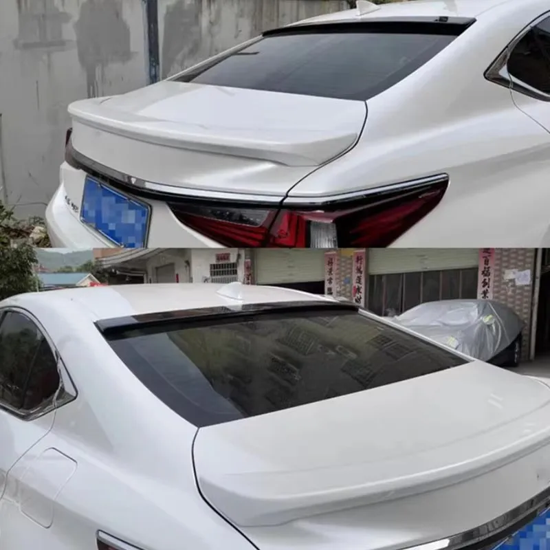 

For 2018-2024 Year Lexus ES Series Roof Spoiler Wing ABS Plastic Trunk Rear Tail Lip Accessories Body Kit