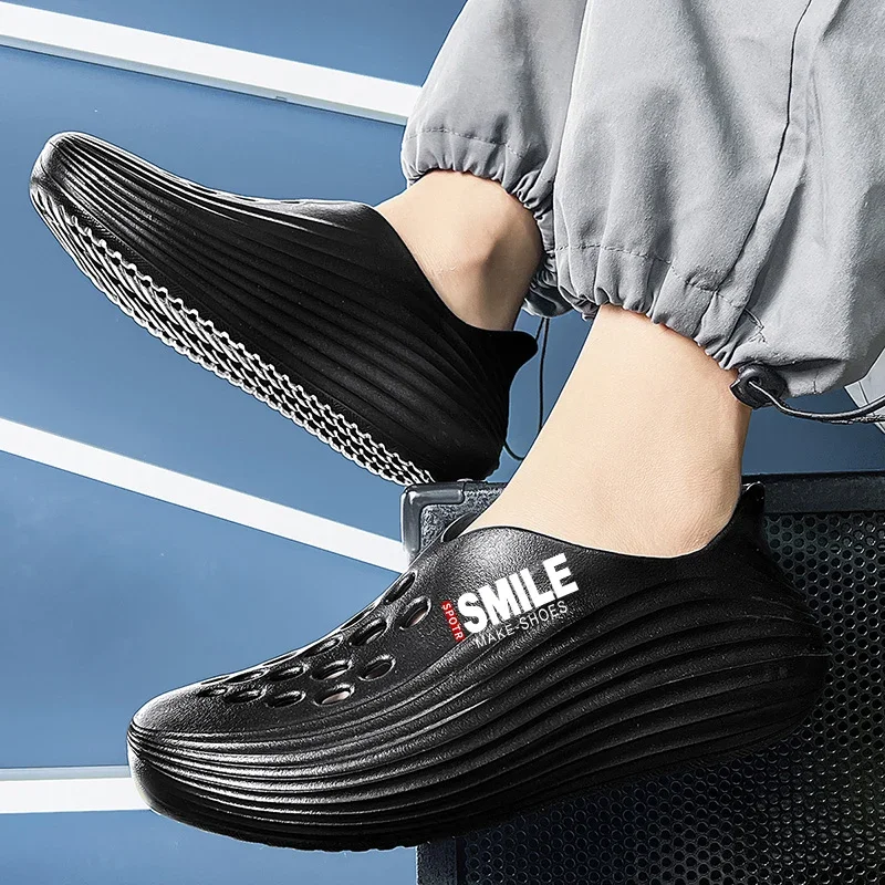 صنادل رجالية صيفية مريحة في الهواء الطلق أحذية شاطئ رجالية غير قابلة للانزلاق أحذية مائية EVA خفيفة الوزن قابلة للتنفس أحذية رياضية كاجوال للمشي #2