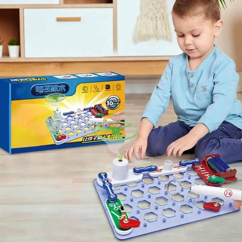 Circuit Blocks For Kids Educational Toys School Family Educational Toy Electronics Exploration Kit Physics Science Experiments