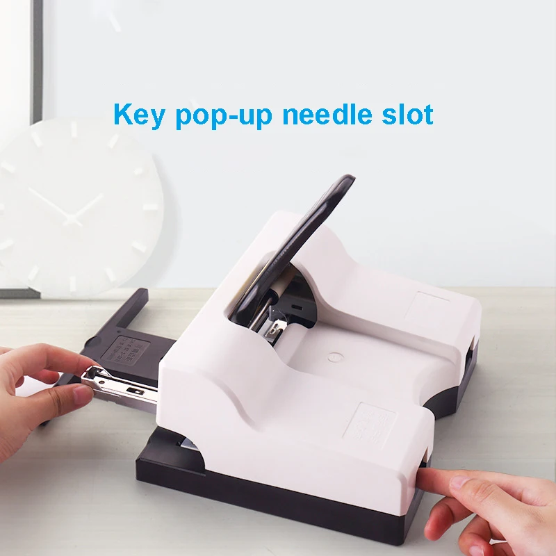 Double Head Stapler Manual Stitcher Stapler Flat Nail Stitch Stapler Binding Machine Labour-saving