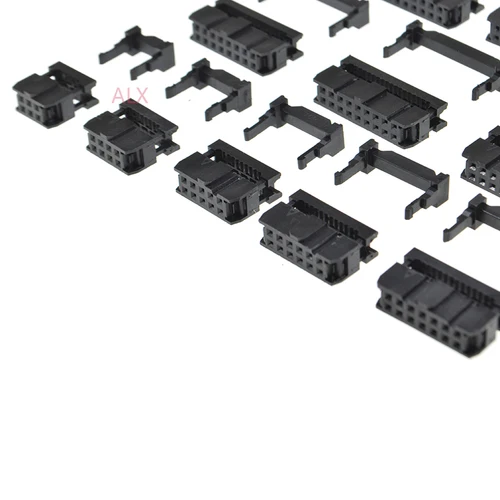 Imagen 2 del producto 5/10 Uds Fc-6/8/10/12/14/16/18/20/30/40/50/64 pines conector hembra Idc paso de 2,54mm para cable de 1,27mm 6p 10p 20p 40p