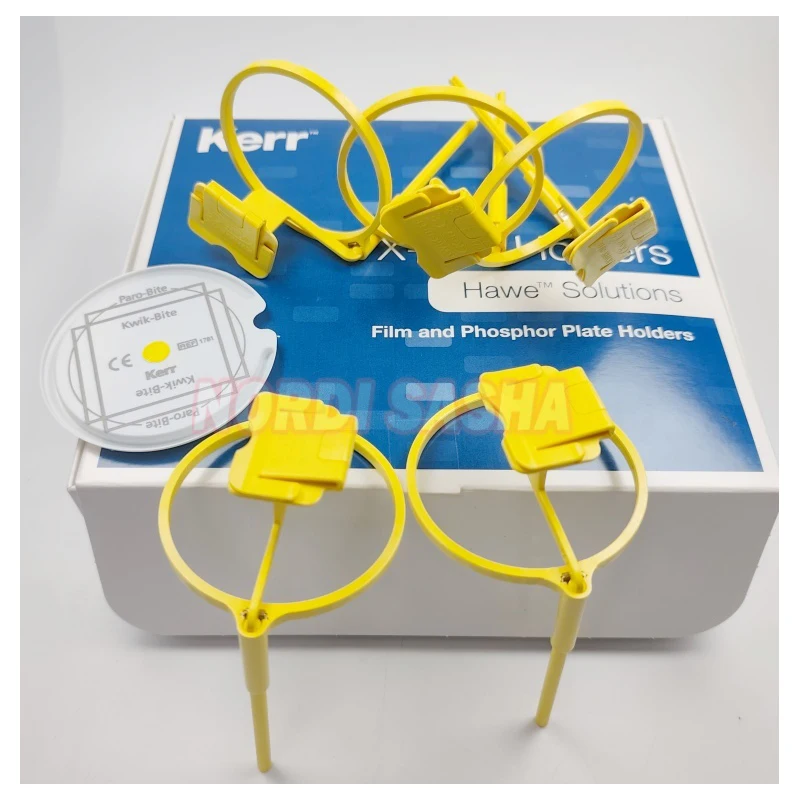 

1 комплект держателей центрирующих колец Kerr Hawe Kwik Bite REF1780 Стоматологический рентгеновский позиционер для рентгеновского пленки, фосфора и сенсора