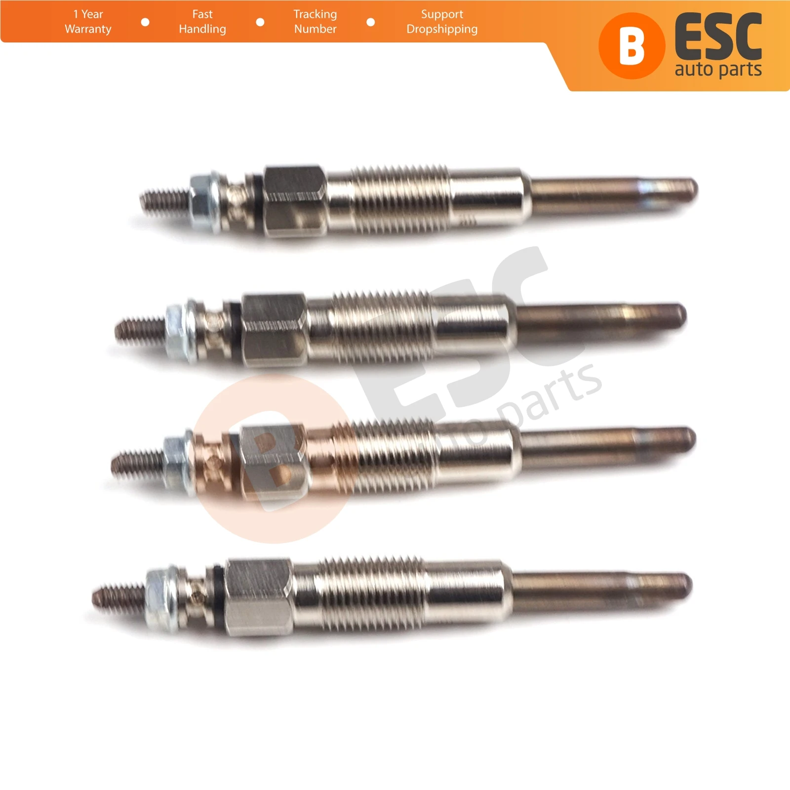 ESC Auto Parts EGP43-1 4 Pcs Heater Glow Plugs GX79, 350G,0100226354 for Renault Peugeot Citron Iveco 2.8-2.5 Ship From Turkey