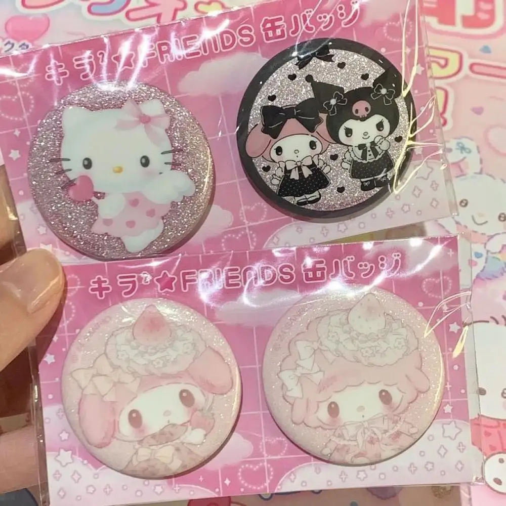 Kawaii Sanrio fresa noticias may Issue Hello Kitty melodía piano insignia de dibujos animados anime periferia broche itabag decoración regalos