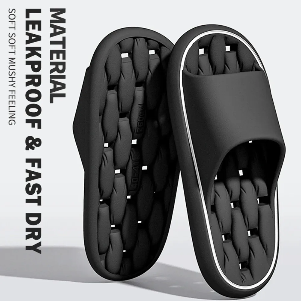 Women's Quick-Drying Light Weight Bathroom House Slippers Waterleaky Shower Flip Flops Beach Swimming Slides