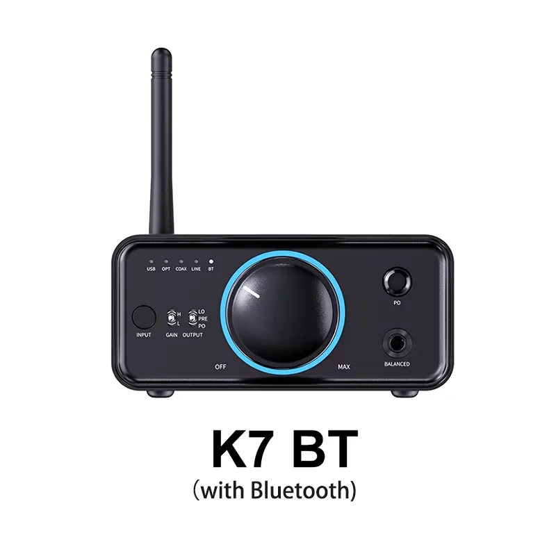 FiiO K7 K7BT Hi-res Audio HIFI Desktop DAC Headphone Amplifier