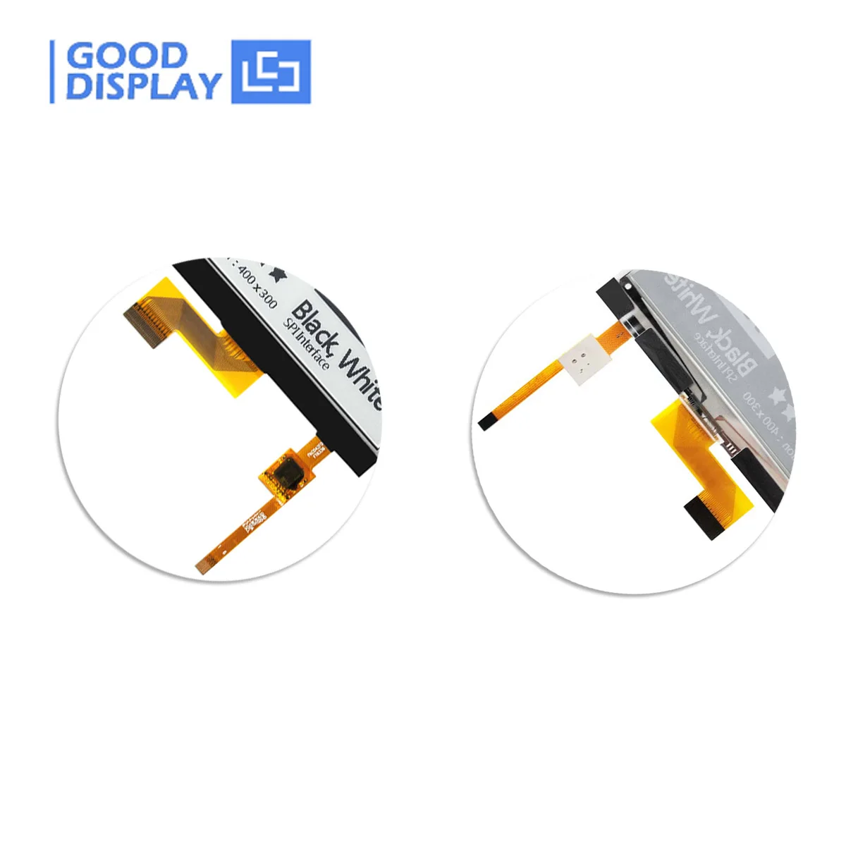 GooDisplay Touch E-Paper 4,2 polegadas E-Ink exibe HAT 0,3s Atualização 400 × 300 pixels, GDEY042T81-T02