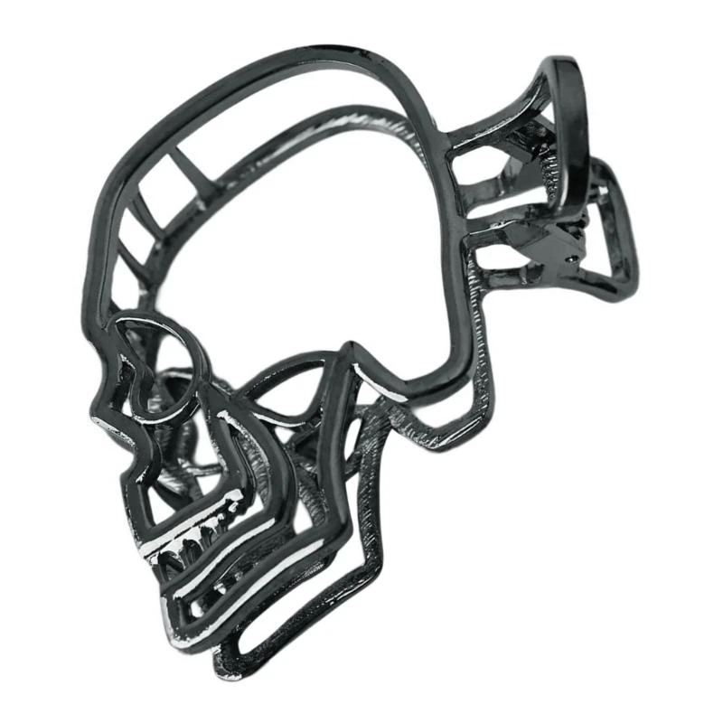 5ASD مجوفة جمجمة مخلب مقطع للبالغين 2000s هالوين مشبك مشبك مشبك تحديثات الشعر ملحق للاحتفال بالمهرجان