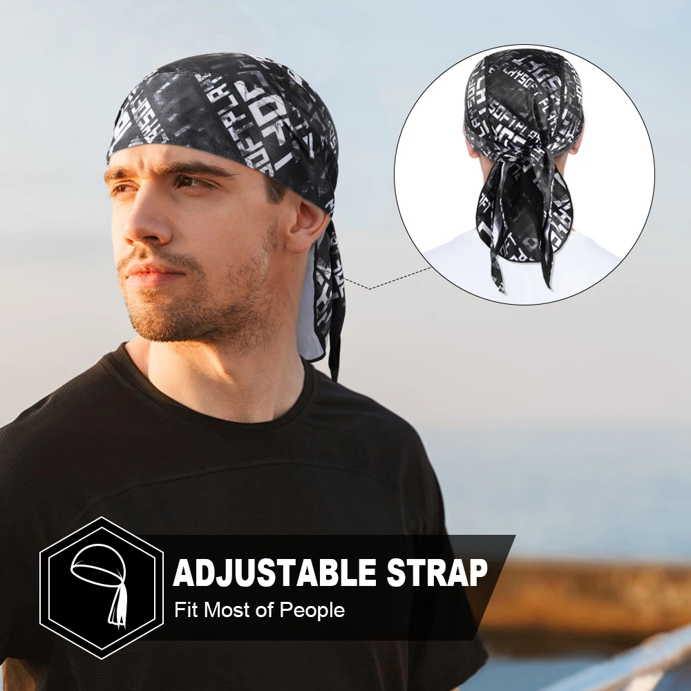 Summer Quick-drying Caps Pirate Hat Sports Running Bandana Breathable Headscarf Bicycle Helmet Liner Beanies Headwear Men Women