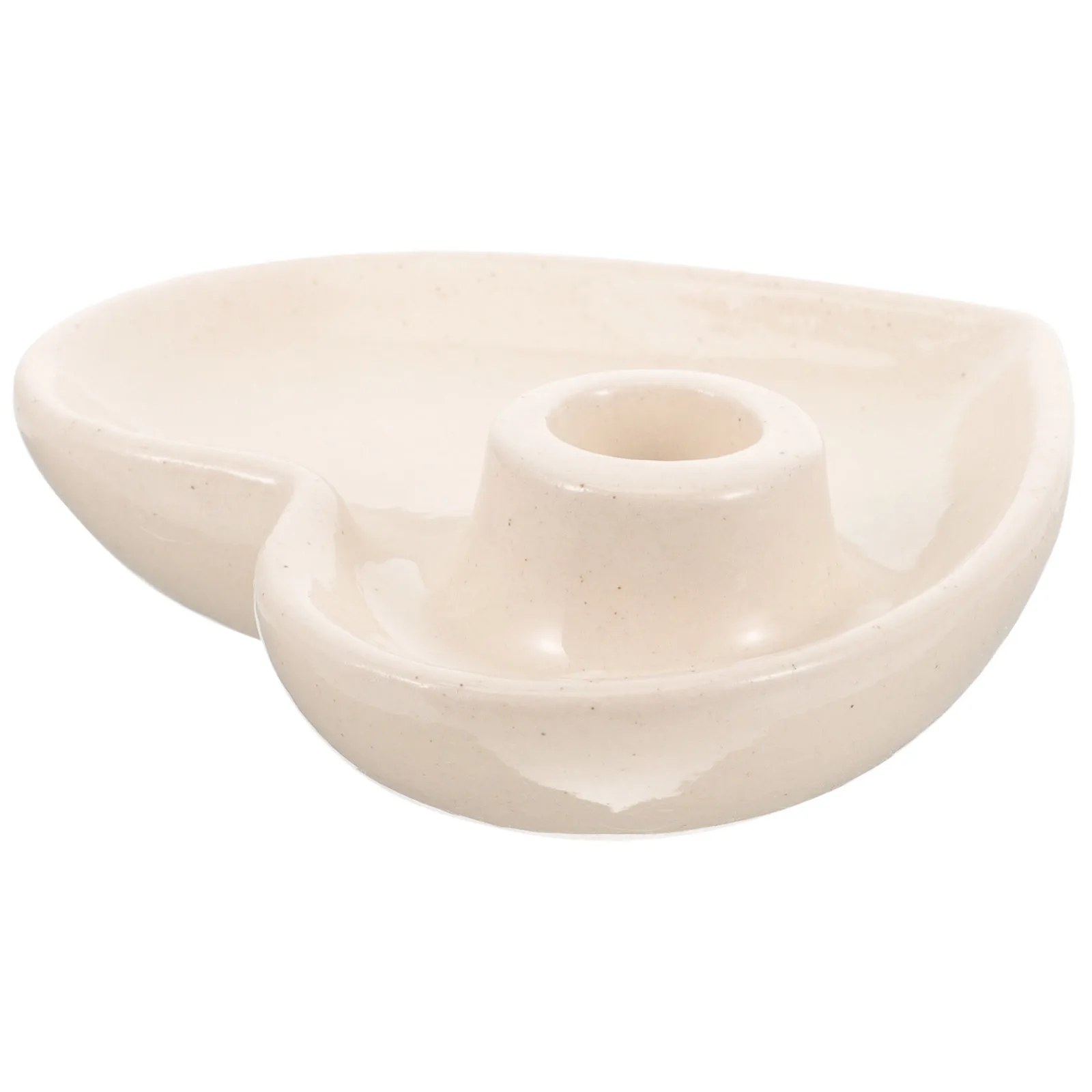 

Ceramic Holder Decorative Heart Shape Taper Candlestick Table Centerpiece for Living Room Bedroom Party