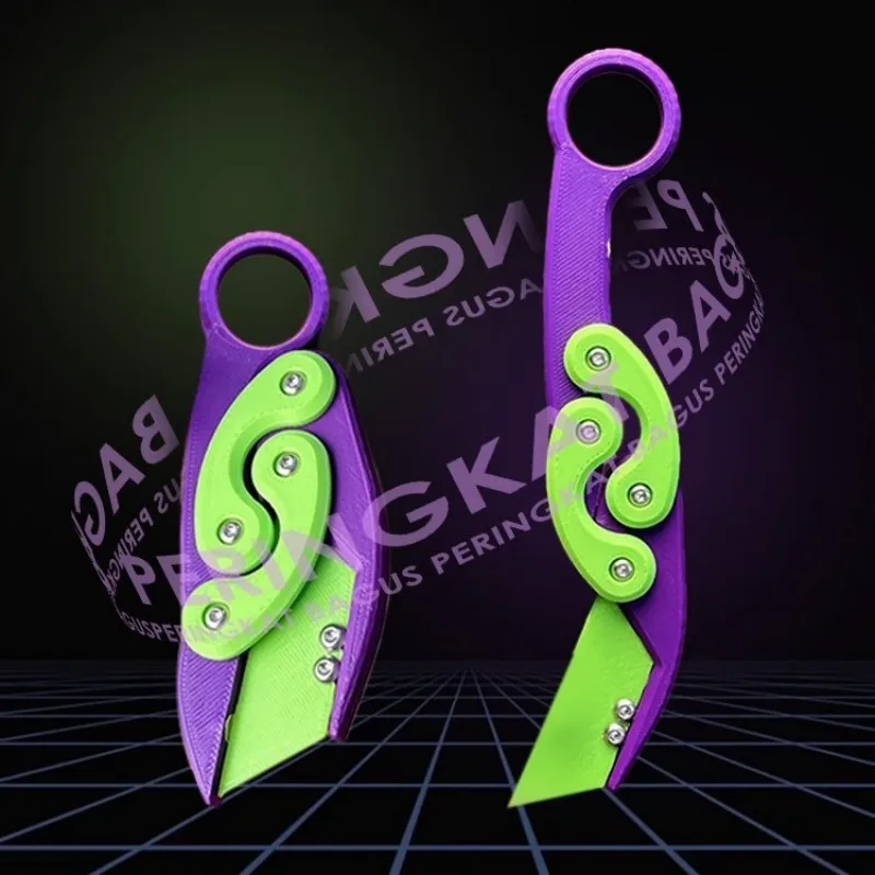 Claw Knife Toy 3D Printed Gravity Radish Claw Knife Retractable Toy Funny Stress Relief Decompression Toys Gift for Teens