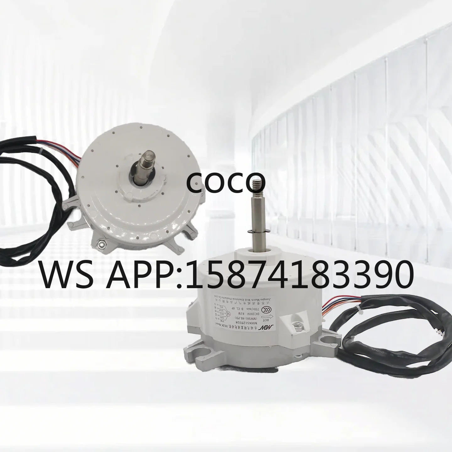 BLDC Encapsulated Motor MWS81/86-8K-PD MWS100-8K-PD18/26 for Central AC & Wall-mounted Air Conditioner