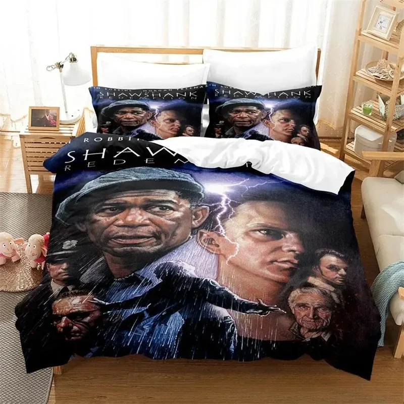 Shawshank Redemption Bedding Set,Duvet Cover Comforter Bed Set Quilt Cover Pillowcase,King Queen Twin Size Boys Girls Adults