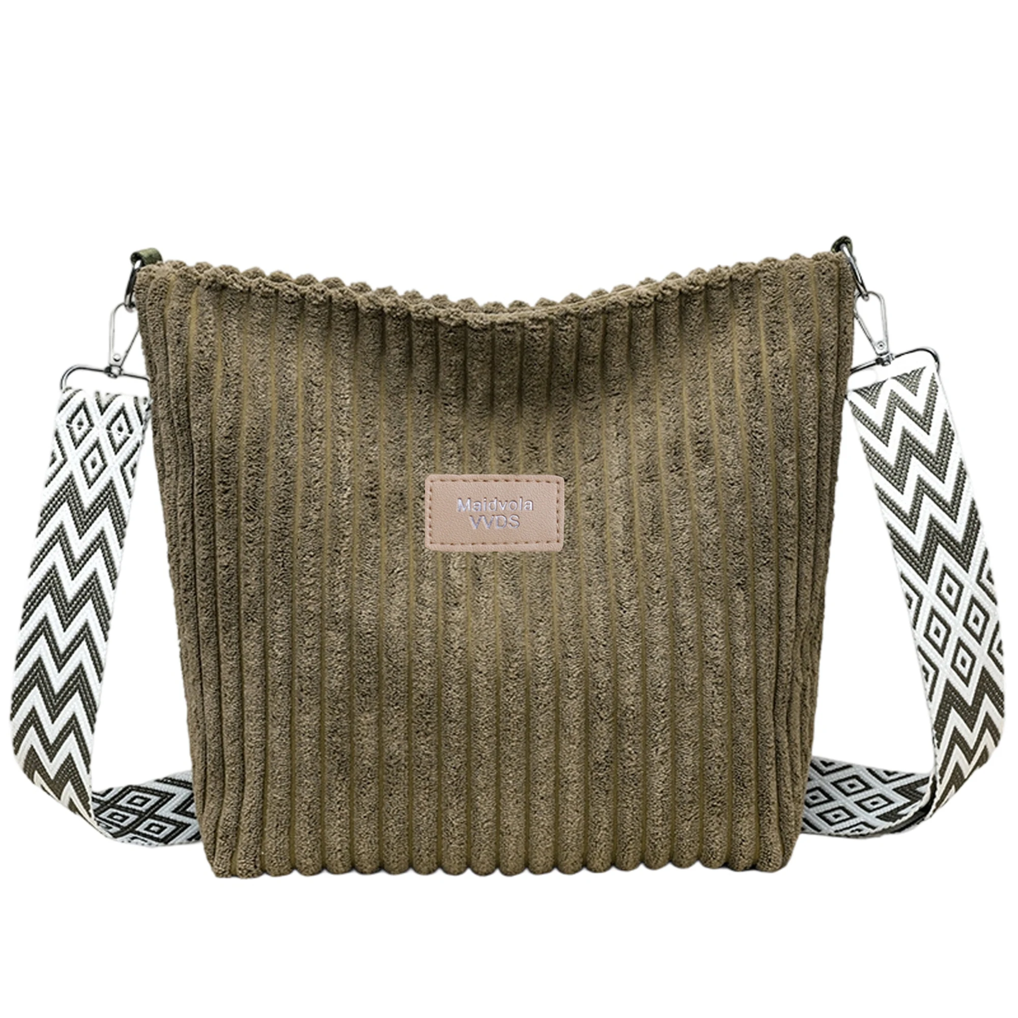 

Стильная вельветовая сумка через плечо для женщин с широким плечевым ремнем, легкая сумка-хобо, большая вместительная сумка на плечо