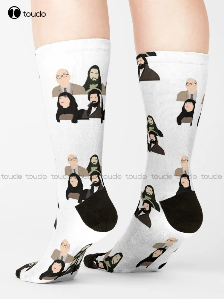 What We Do In The Shadows Tv Show Socks Mens Funny Socks Unisex Adult Teen Youth Socks 360° Digital Print Gd Hip Hop Gift Retro