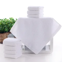 23X23 Cotton White Square Towel Rag Small Towel Hotel Catering Dish Towel