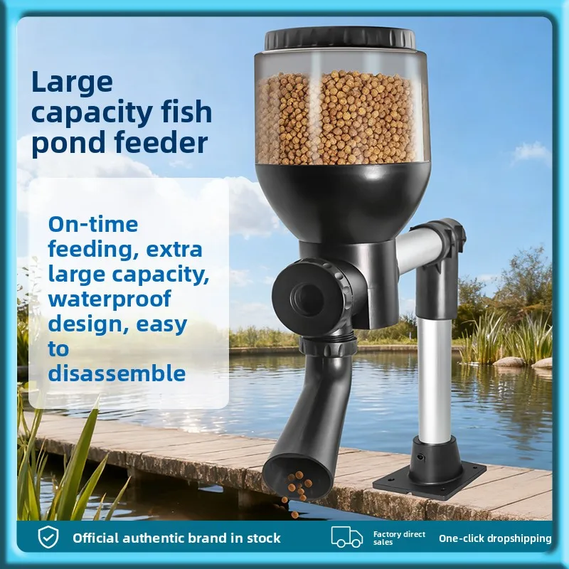 

Jebao jecod полностью автоматическая машина для подачи времени на открытом воздухе, машина для подачи рыбного пруда, рыбного пруда, машина для подачи приманки большой емкости 4L 8L