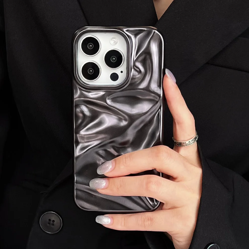 غطاء TPU غير لامع لهاتف iPhone ، طلاء حافظة ، ورق شفاف ، فضي ، أرجواني ، أزرق ، غلاف هاتف فاخر لهاتف iPhone 15 ، 14 ، 13 ، 12 ، 11 ، Pro ، Max