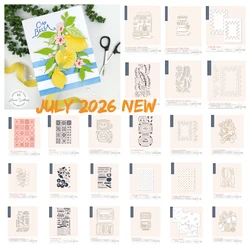 New Ciao Bella Borders Banners Blooms Metal Craft Cutting Dies Sentiment Clear Stamps DIY Scrapbook Paper Decoration Embossed