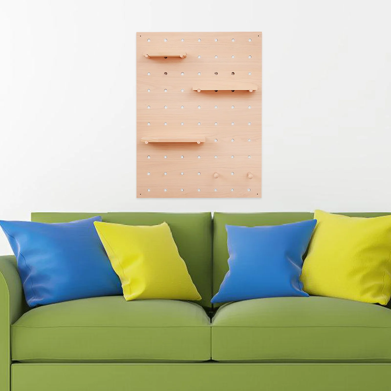 

5Pcs Wood Sticks Pegboard Wooden Pegs for Hanging Hooks Shaker Pegs Room Decor Wood Hooks Boho Room Decor Wooden Sticks