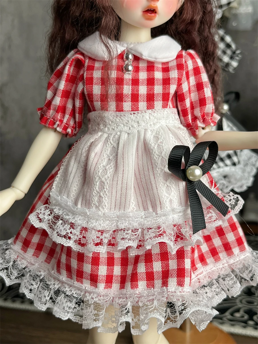 BJD doll clothes suitable for 1/5 size cute doll coffee maid BJD doll clothes 1/5 suit doll accessories (4 points)