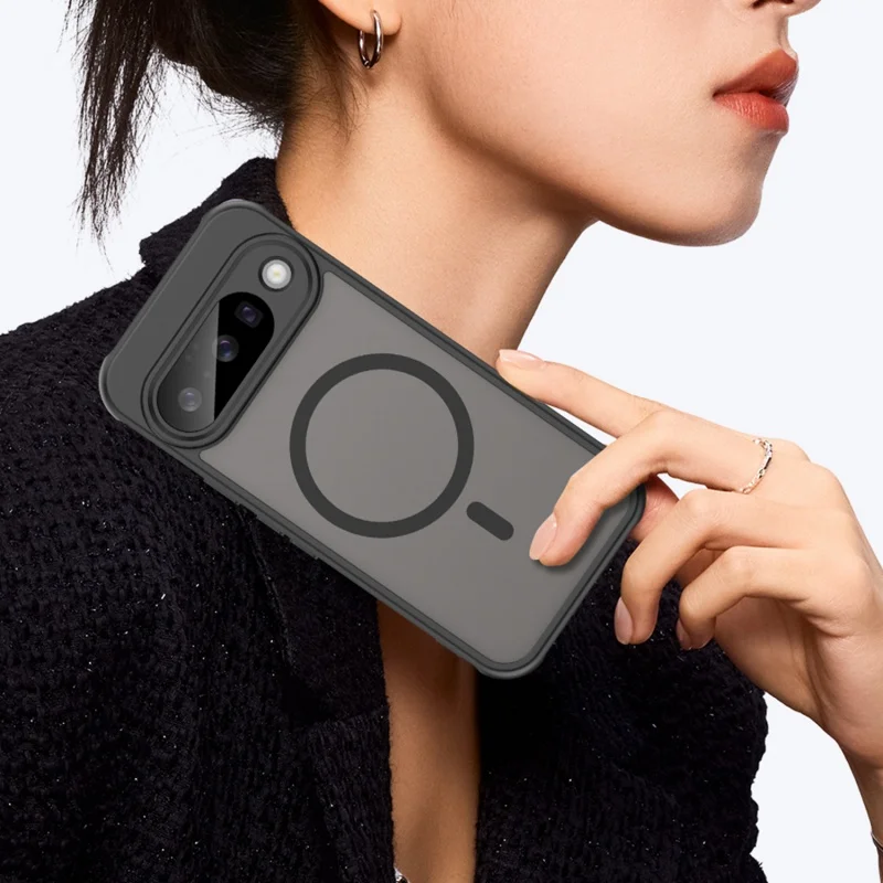 Google Pixel 10 9 Pro XL 9A Magsafe 커버 Coque용 고급 반투명 충격 방지 마그네틱 케이스