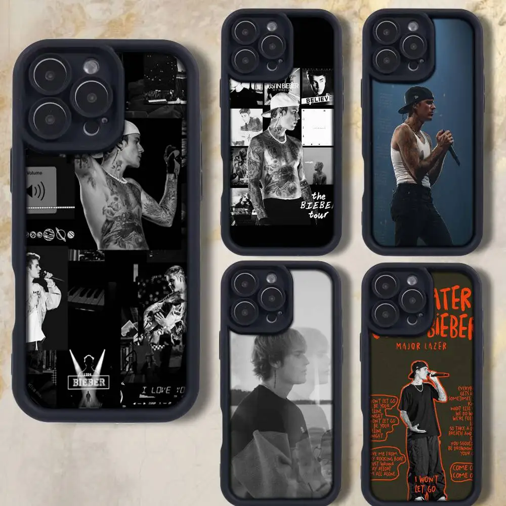 

S-SWAG II J-Justin B-Bieber Phone Case For iPhone 17,16,15,14,13,12,Pro,Max,Plus,E,SE4,Air, emery Black Full Coverage TPU